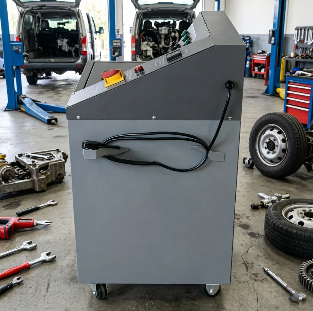 DPF Filter Cleaner Portable Push Wheel Easy Transport For Mobile Roadside Diesel Vehicle Repair Service Station