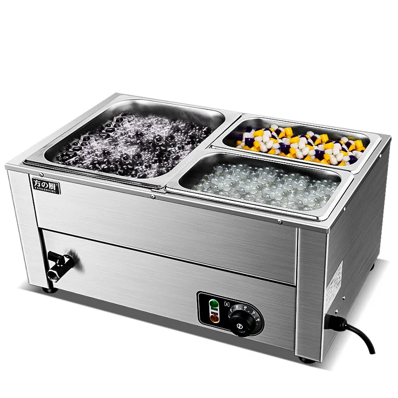 Pearl Insulation Pot Milk Tea Shop Commercial Constant Temperature Desktop Electric Heating Mashed Taro Sago Taro Round