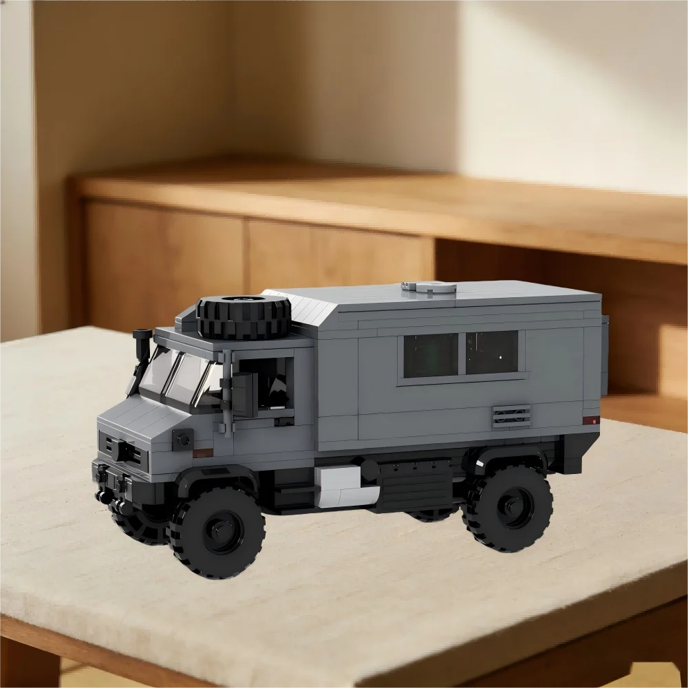 657 Pezzi Mattoncini Tecnologici Modulari, Veicolo Fuoristrada Retrò, Modello RV U4000 MOC-124188, Set di Costruzioni, Regalo, Giocattoli da Assemblare