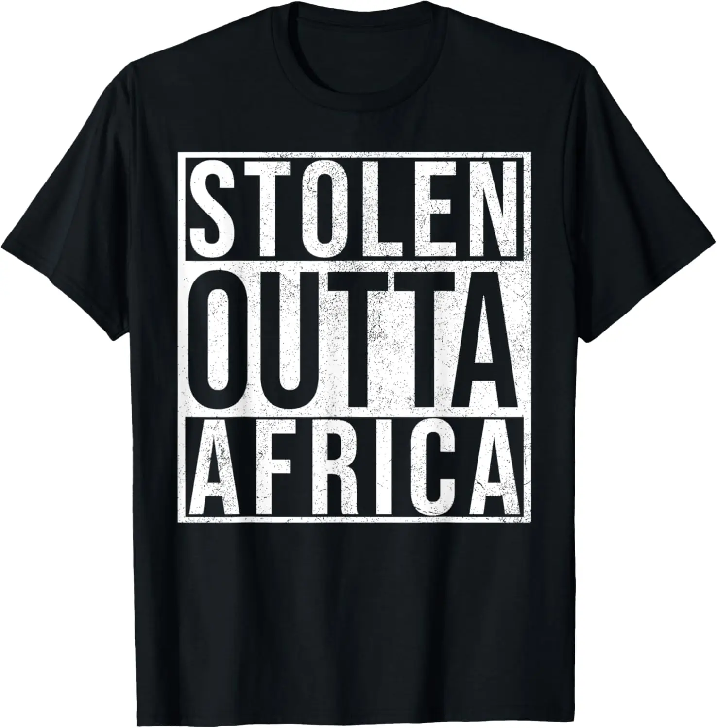 

Stolen Outta Africa Funny Black History Month Gift T-Shirt
