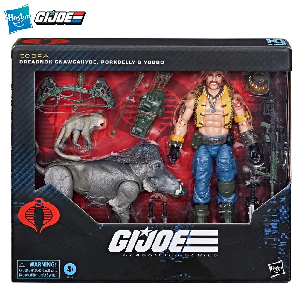 

[In-Stock] Hasbro G.I. Joe Classified Series #125 Dreadnok Gnawgahyde and pets Porkbelly & Yobbo 6-Inch Action Figure Model Toys