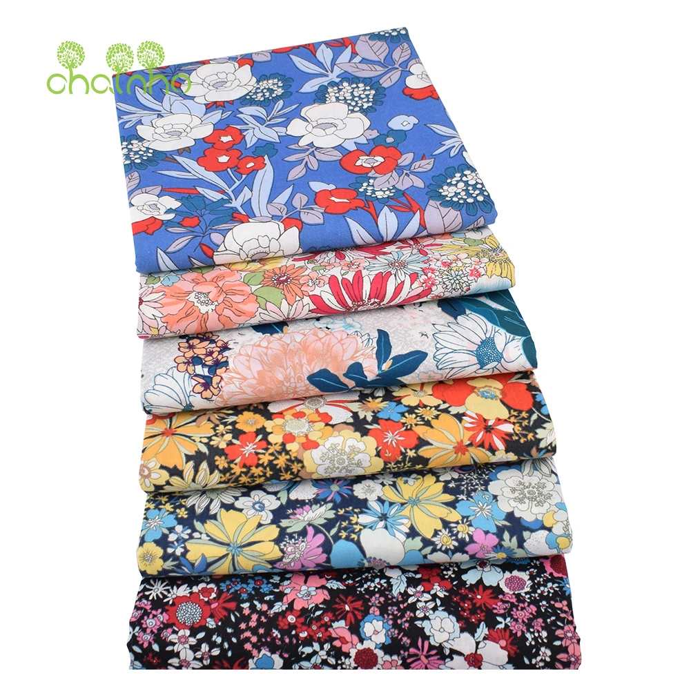 

Floral Printed Plain Cotton Fabric,DIY Quilting & Sewing Poplin Material For Baby &Children's Toys,Dress,Shirts,Skirts