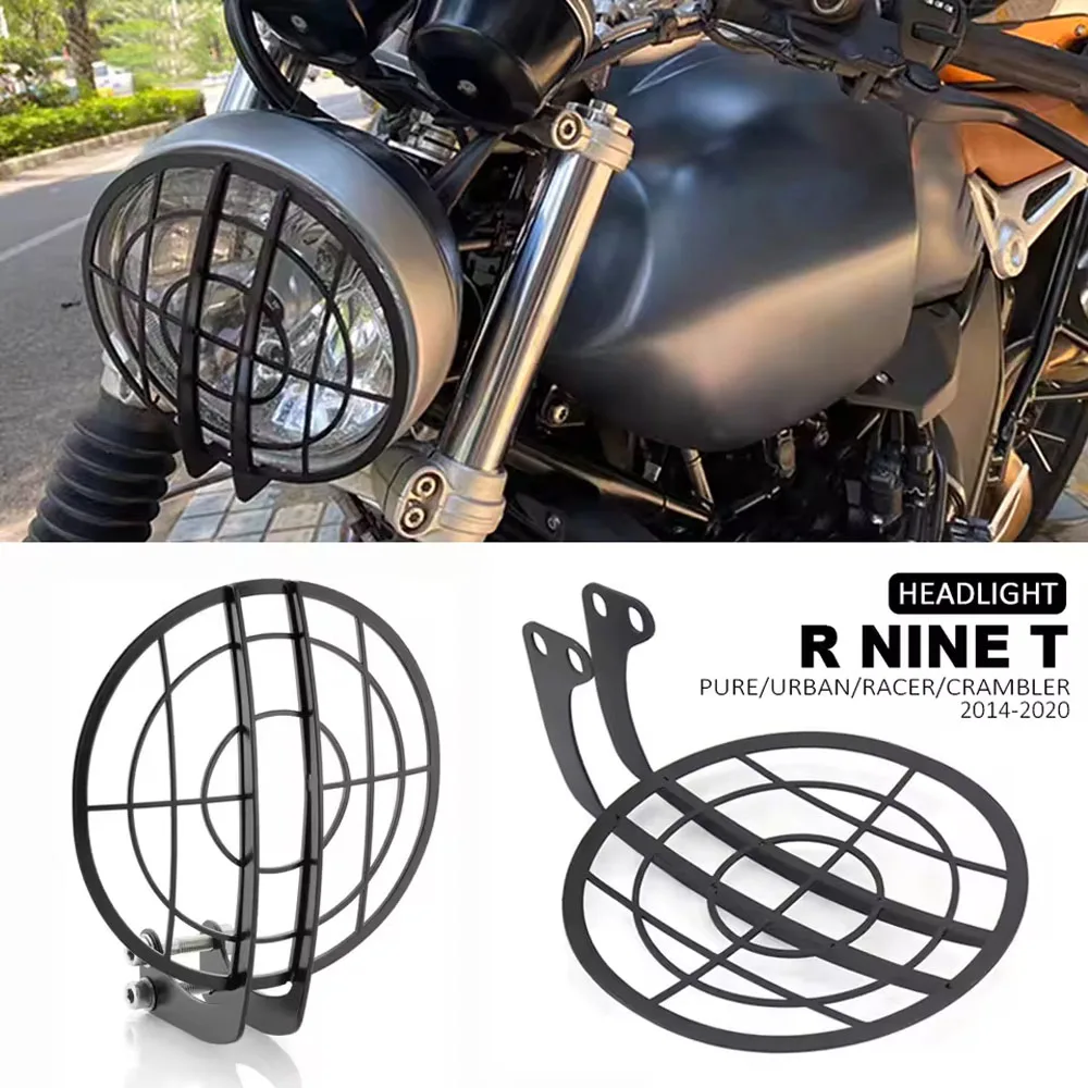 

Motorcycle Headlight Grille Cover Protection HeadLamp Guard Accessories For BMW R NINET Scrambler R NINE T Pure RnineT Racer R9T