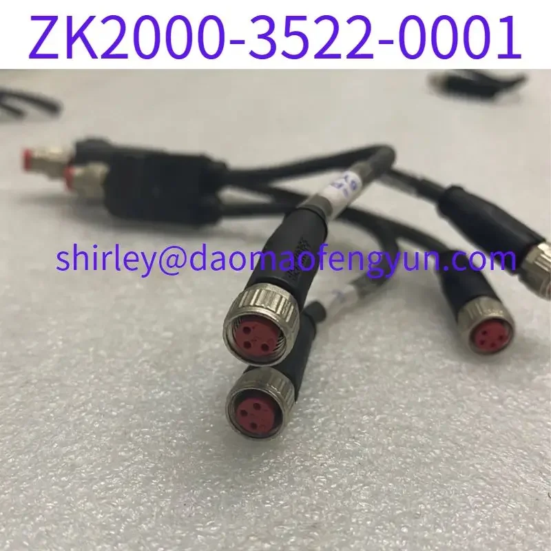 Used ZK2000-3522-0001 Connection Line 4-Pin Male 1 Split 2 Double ended 4-Core Female