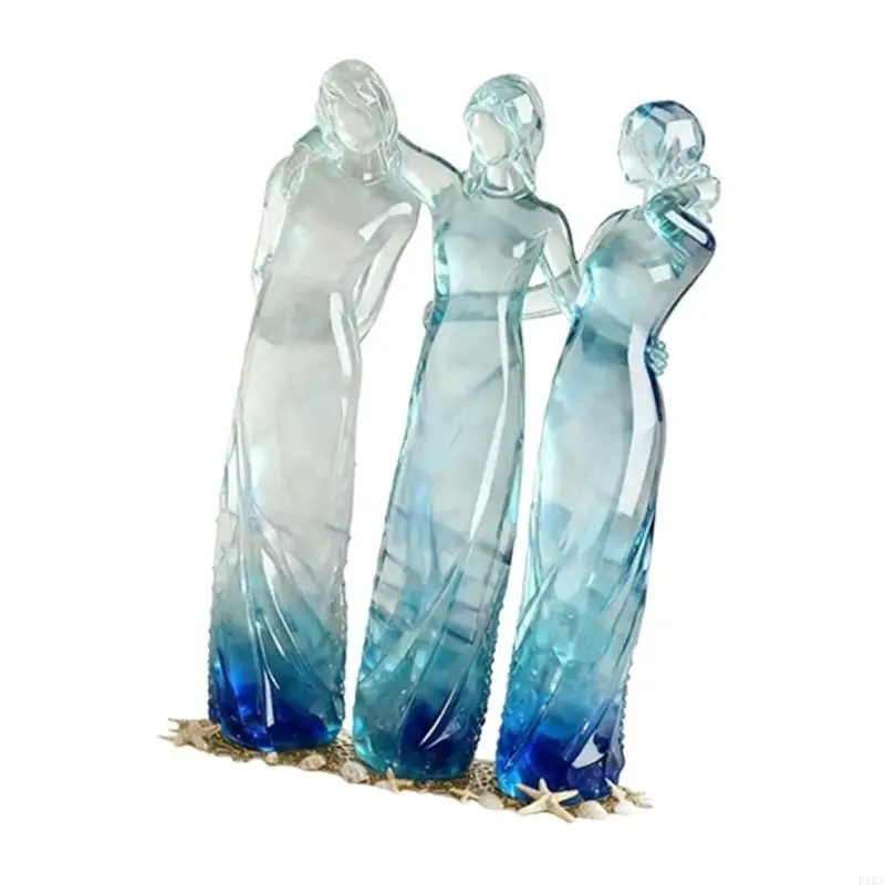 Warm Hope Sister Hug Angel Clear Figurine Excellent Homes Decoration