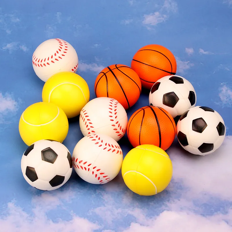 6 Teile/satz Squeeze Ball Spielzeug Fußball Basketball Baseball Tennis Langsam Rising Weiche Squishy Stress Relief Antistress Neuheit Gag Spielzeug
