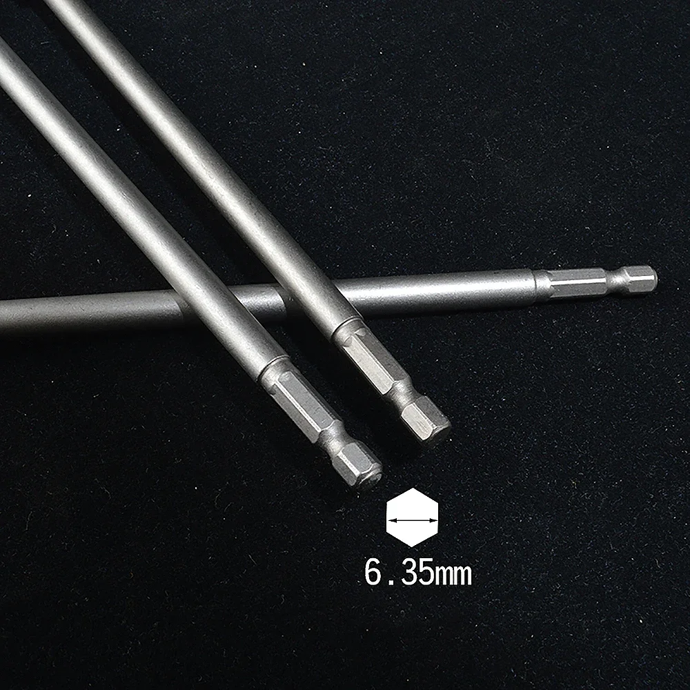 Socket Bit 5.5~19MM Magnetic Electric Wrench Socket 200mm Length Impact Socket Adapter for Power Tools 1/4 in. Hex Shank