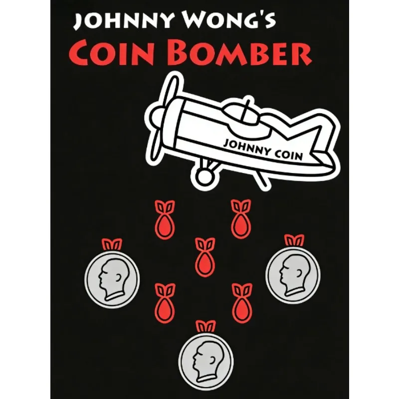 

Coin Bomber Magic Trick – Half Dollar / Morgan Dollar Coin Appearing & Vanishing Close-Up Illusion Professional Magician
