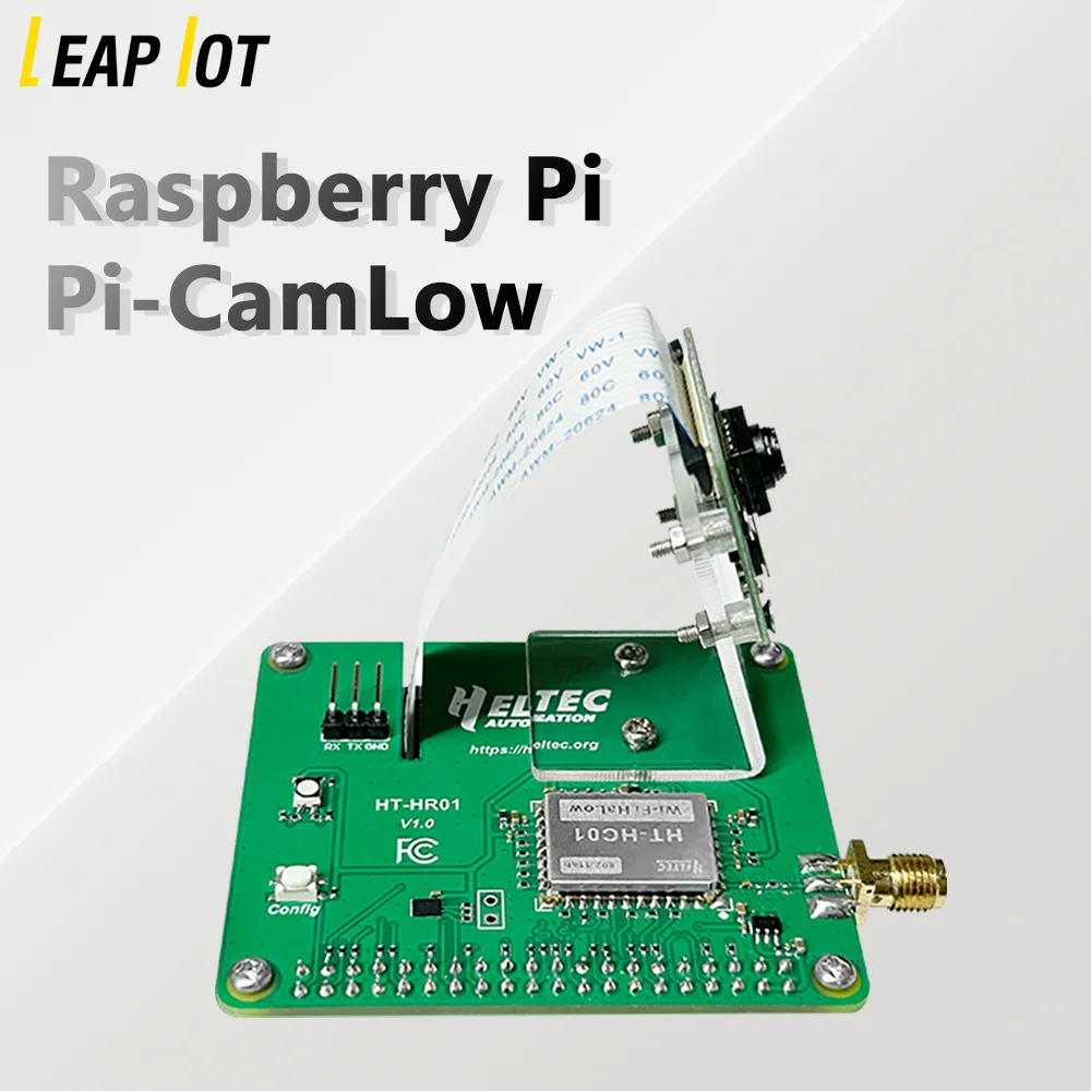 

Raspberry Pi HAT Pi-CamLow 902-928MHz Integrates HT-HC01 Wi-Fi HaLow Module and 5MP Camera 2km Range High-Speed Data Transfer