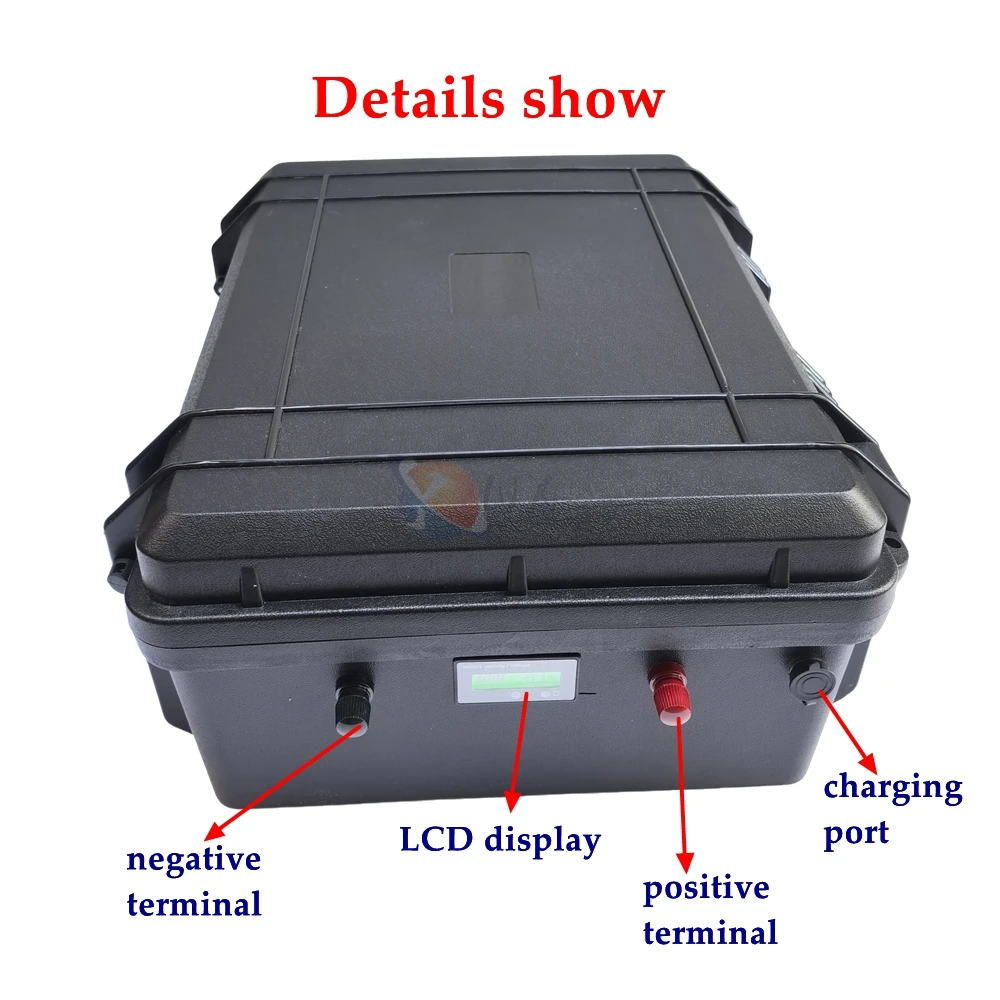 36V Lifepo4 100Ah 80Ah 120Ah 150Ah Lithium Battery with Bluetooth BMS 12S for Ttrolling Motor Propeller Boat Solar System