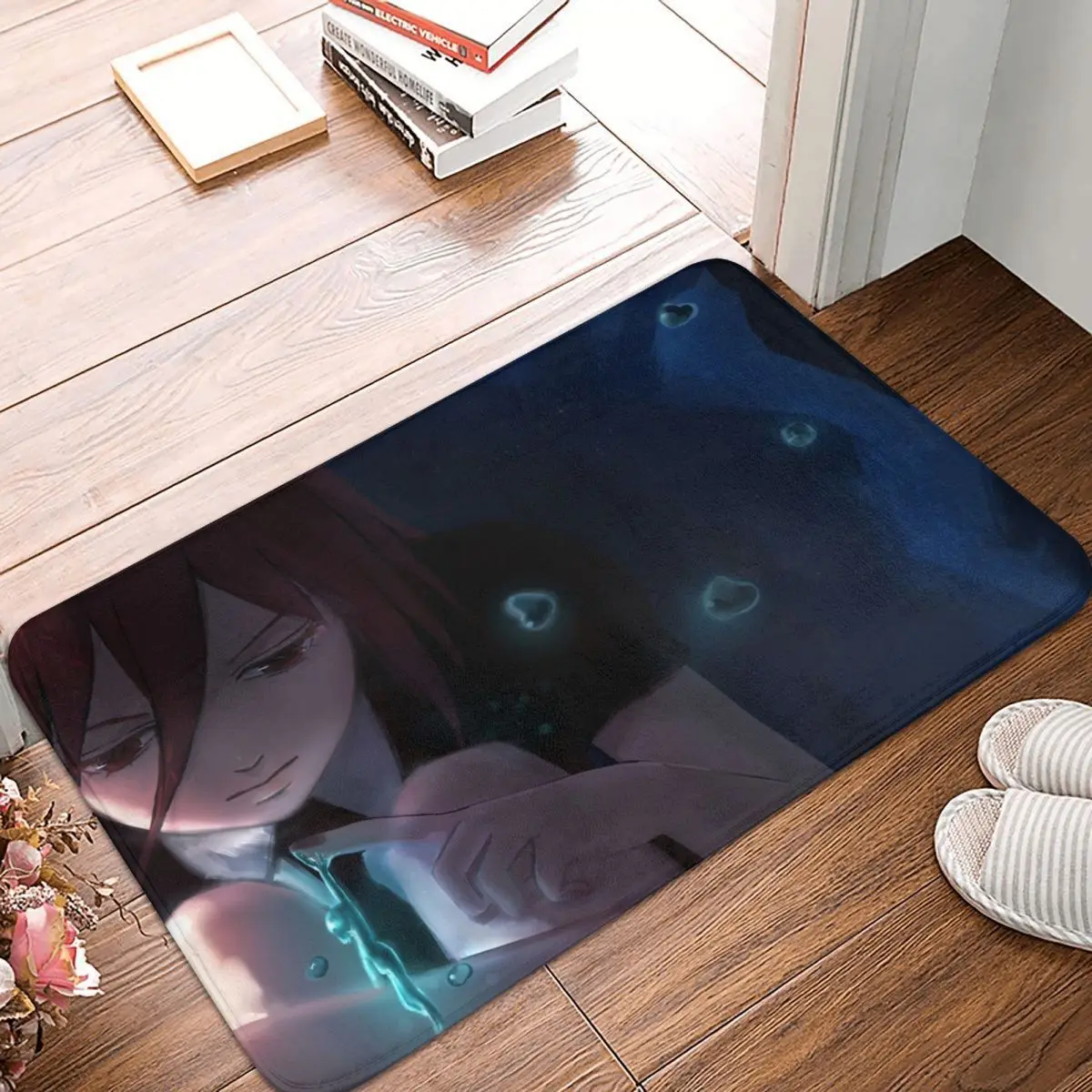 Land Of Lustrous Anime Non-slip Doormat Cinnabar Bath Kitchen Mat Outdoor Carpet Home Pattern Decor