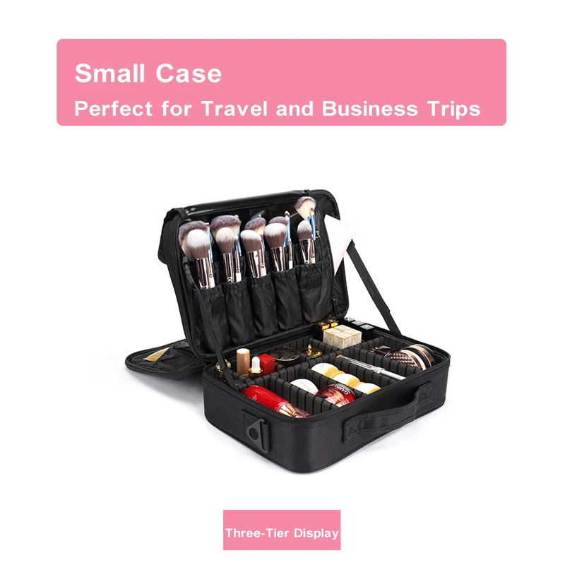 Professionelle Make-Up Fall Weibliche Reise Große Kapazität Schönheit Nagel ToolBox Kosmetische Organizer Koffer Für Make-Up Lagerung Boxen – Detail 16