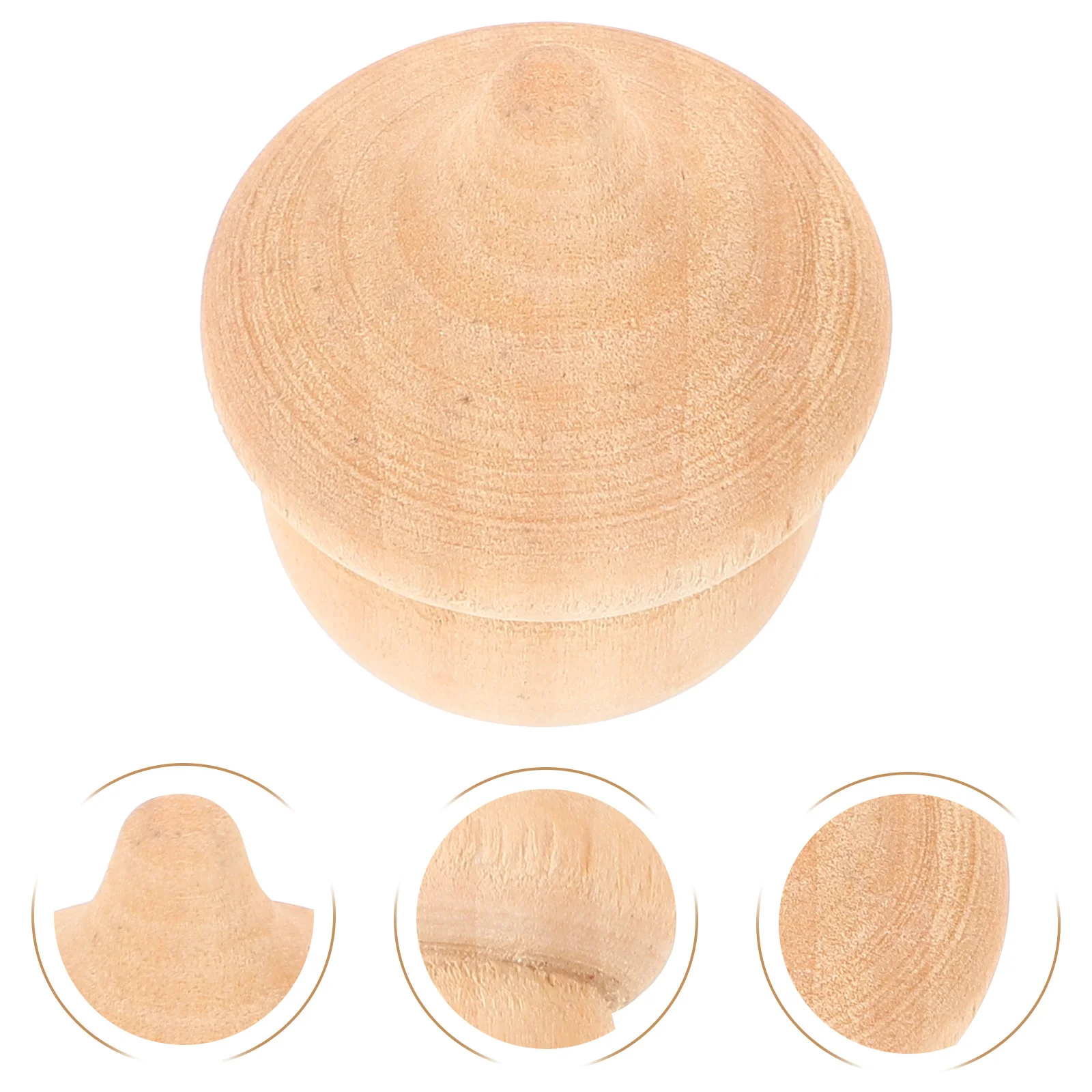 

30pcs Wooden Acorns Unpainted Natural Wood Craft Diy Decoration Wedding Party Ornaments Charms Pendant Cake Topper Educational