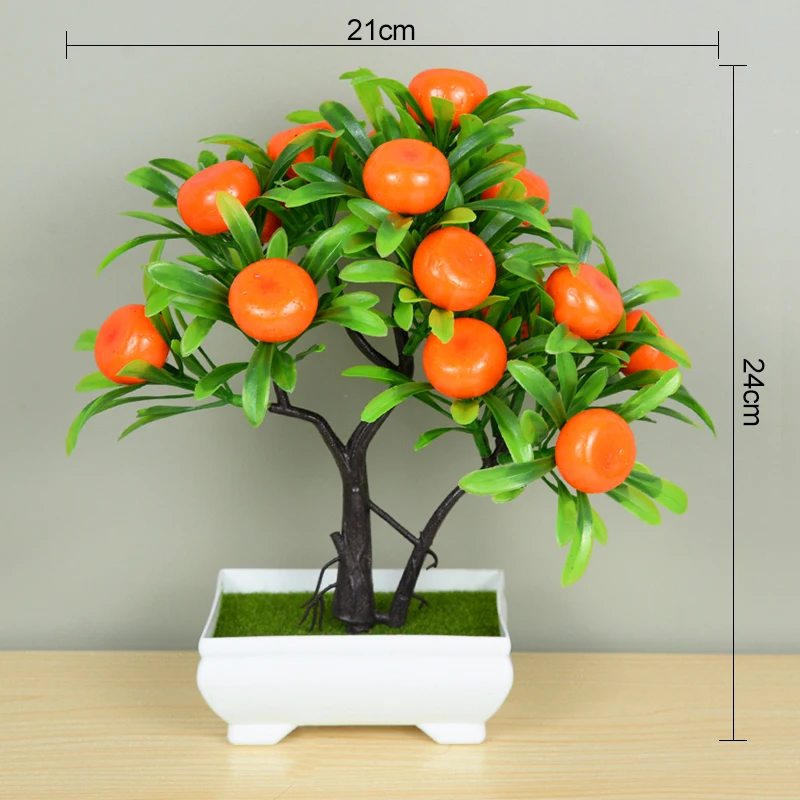 Artificial Mini Bonsai Potted Small Tree Fake Plant Ornament