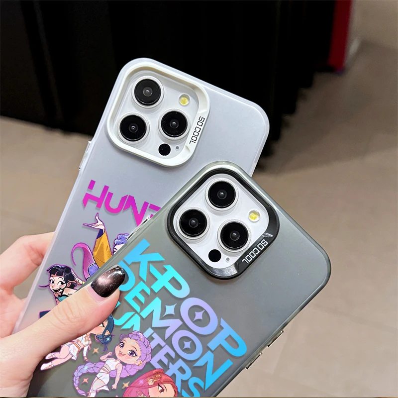 حافظة هاتف صلبة K-Kpop D-Demon H-Hunters لهاتف iPhone 17 Air 16 15 11 12 14 13 Pro Max XS X XR Plus 8 7 SE 2020 غطاء مقاوم للصدمات #6