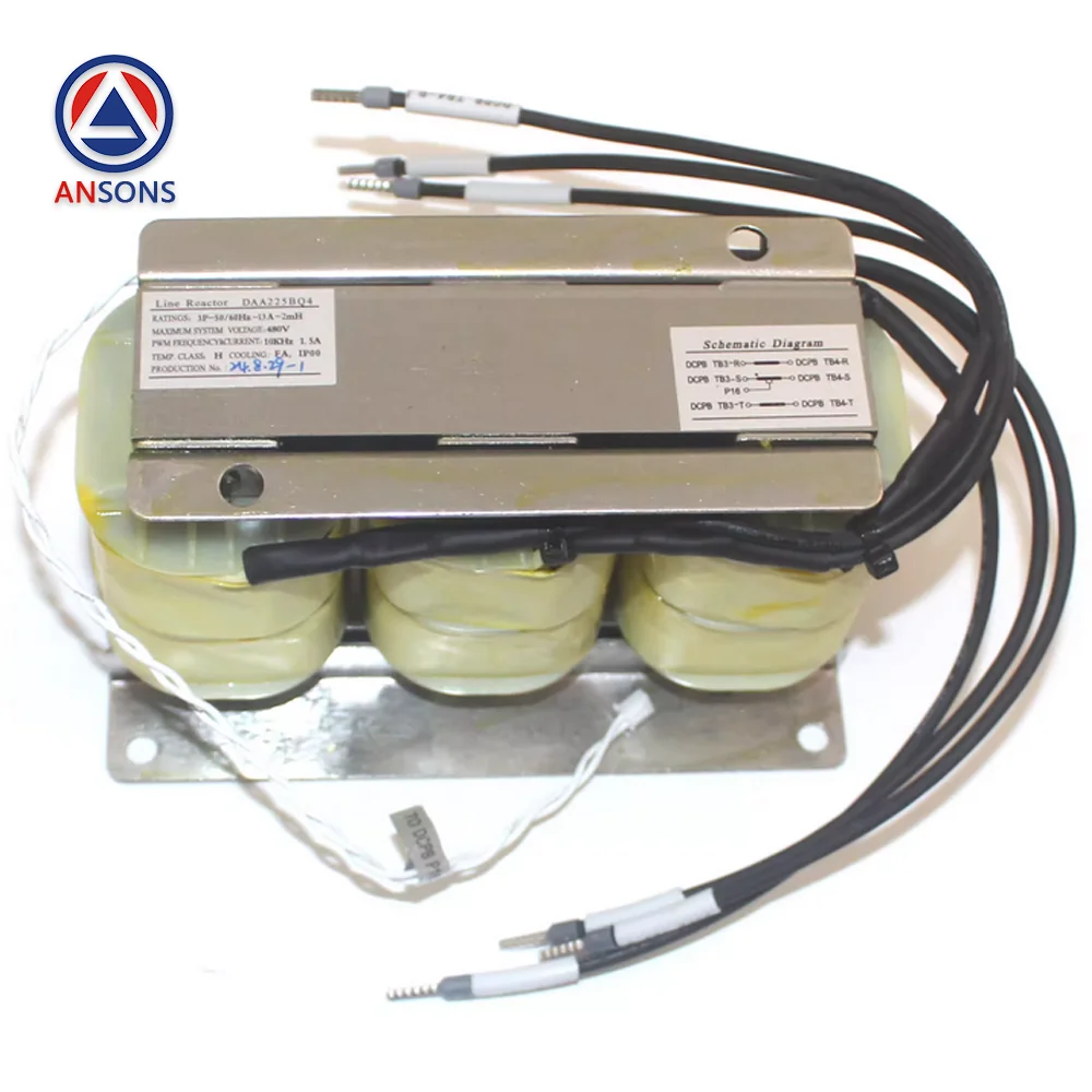 

DAA225BQ4 DAA225BQ8 DAA225BQ10 DAA225BR1 DAA225BR2 OTIS Elevator Reactor Transformer Ansons Elevator Spare Parts