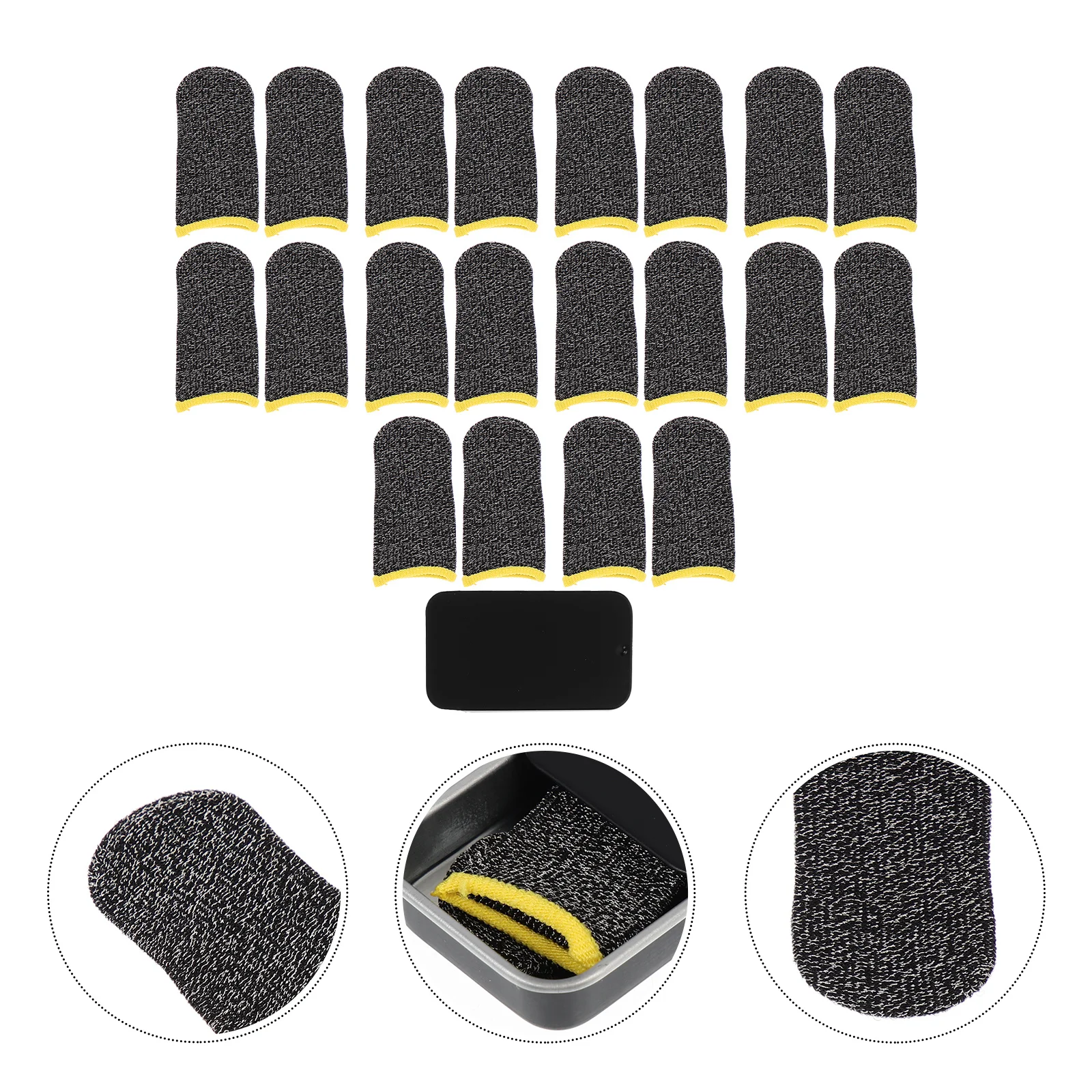 

1Set Elastic Game Finger Protectors Anti-Slip Finger Covers for Playing Games on Sofa After Work Improve Gaming Comfort