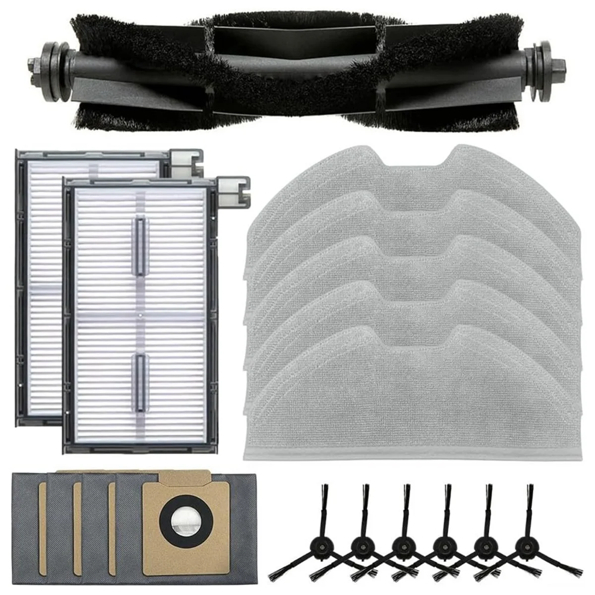 Для робота-пылесоса Eufy X8 Pro Serie X8 Pro SES, основная боковая щетка, фильтр Hepa, швабра, тканевые мешки для пыли, аксессуары