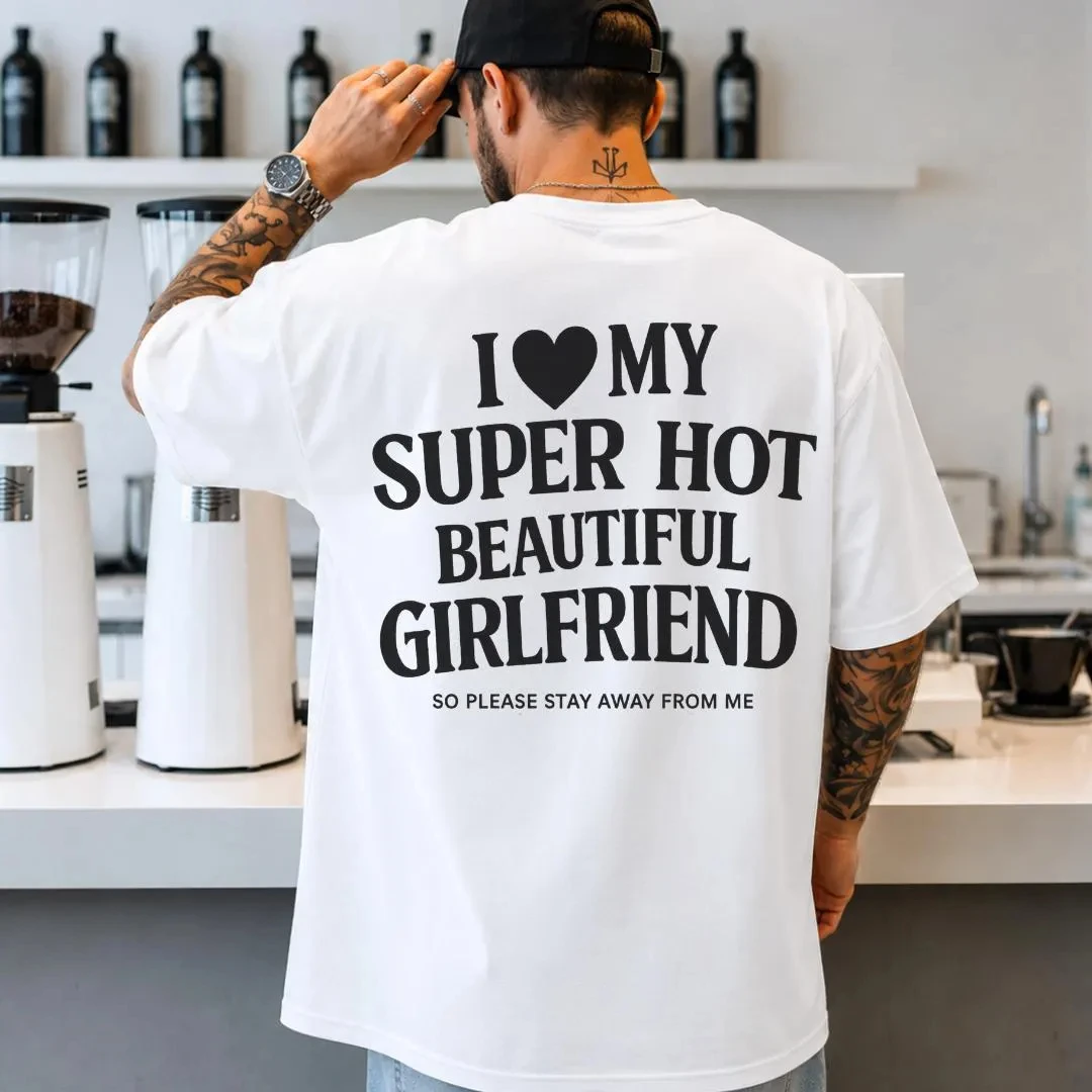 Funny Boyfriend Shirt, Relationship Humor Shirt, Couple T-Shirt, Funny Couple Gift Tee, Trendy Couples Shirte,  Cotton T-Shirt