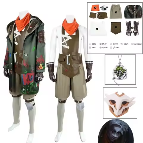 CosplayArcane Anime League Of Legends Game Cosplay Ekko Costume Men Suit Coat Shoes Mask Outfits Halloween Christmas Cos Custom