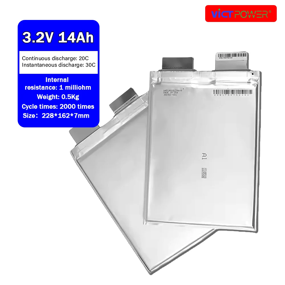 

Литий-ионный полимер с высоким разрядом 3,2 В 8 Ач 14 Ач A123 14 Ач Lfp Grade a Deep Cycle Storage Lifepo4 Чехол для электромобиля