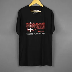 Possessed T-Shirt Seven Churches Slayer Death Exodus Thrash Metal Men Summer Cotton Tee Shirt