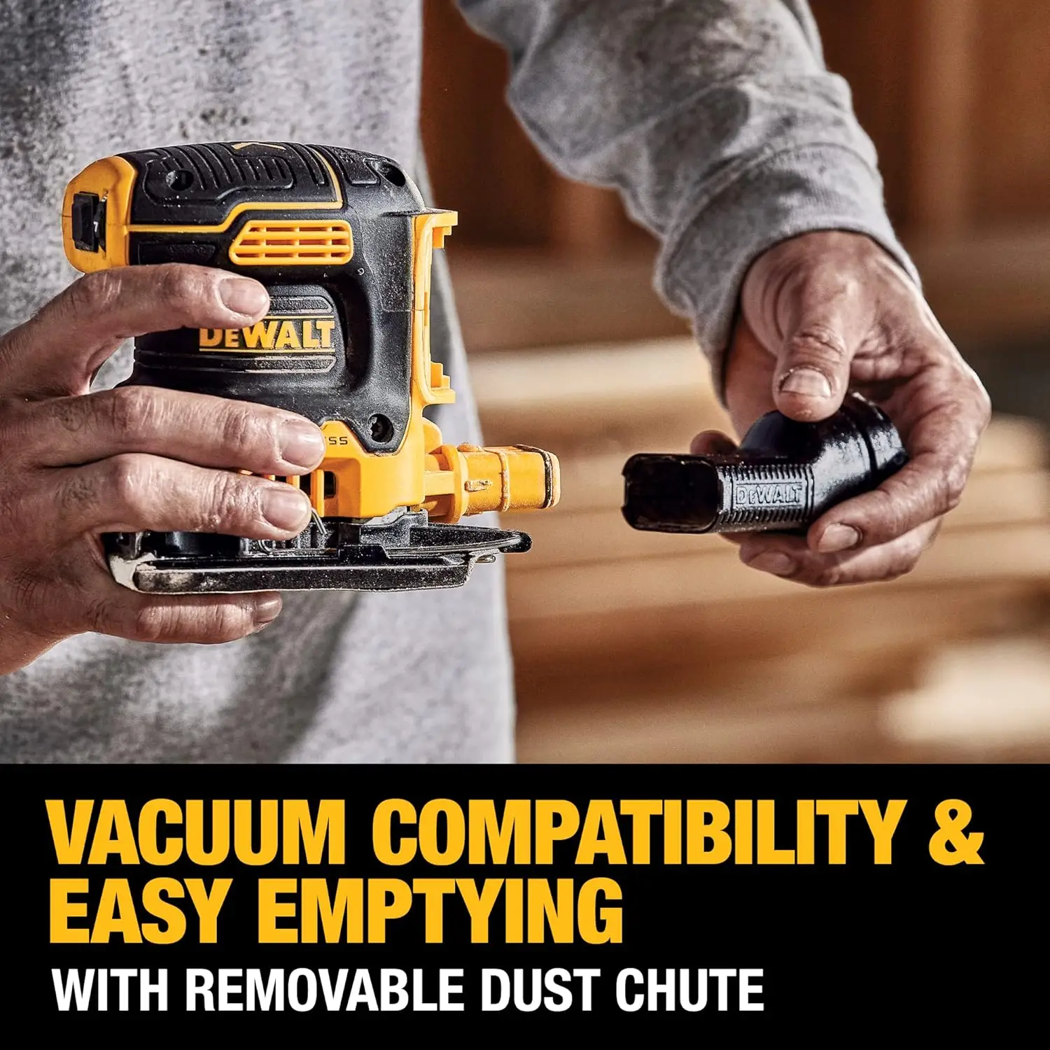 DEWALT DCW200B 20V MAX XR Brushless Cordless 1/4 Sheet Variable Speed Sander (Tool Only)