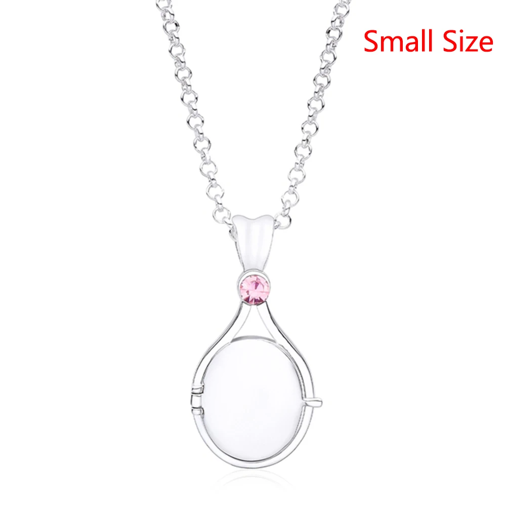 agctrler 2 stuks H2O plotselinge zeemeermin-ketting, H2O-ketting, halsketting met medaillon van zeemeermin melody zirkonia, gepersonaliseerd amulet voor foto's, cadeau voor vrouwen en meisjes (zonder