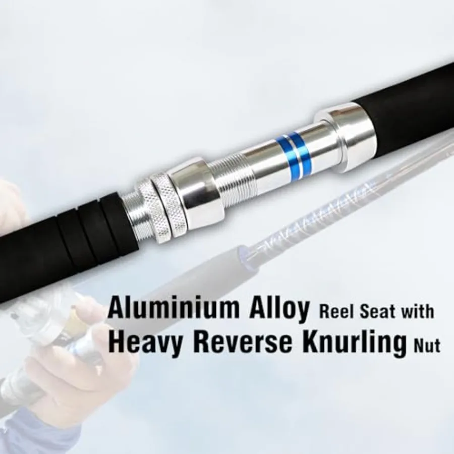 1 قطعة و 2 قطعة المياه المالحة البحرية التصيد قضيب لعبة كبيرة الصيد الثقيلة التقليدية قارب قصبة صيد خشبية مصمم #4