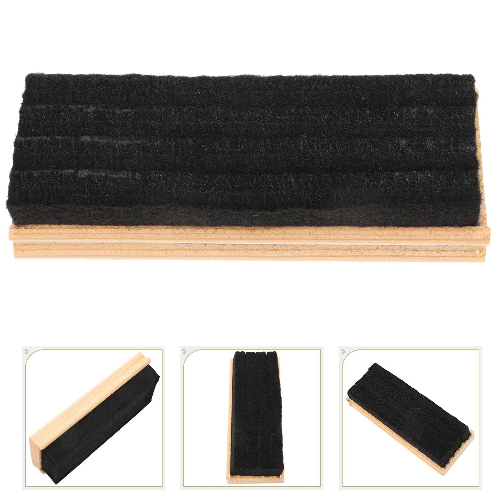 Eraser Blackboard Wiper Chalkboard Wooden Wool Felt White Erasers for Kids Cleaner