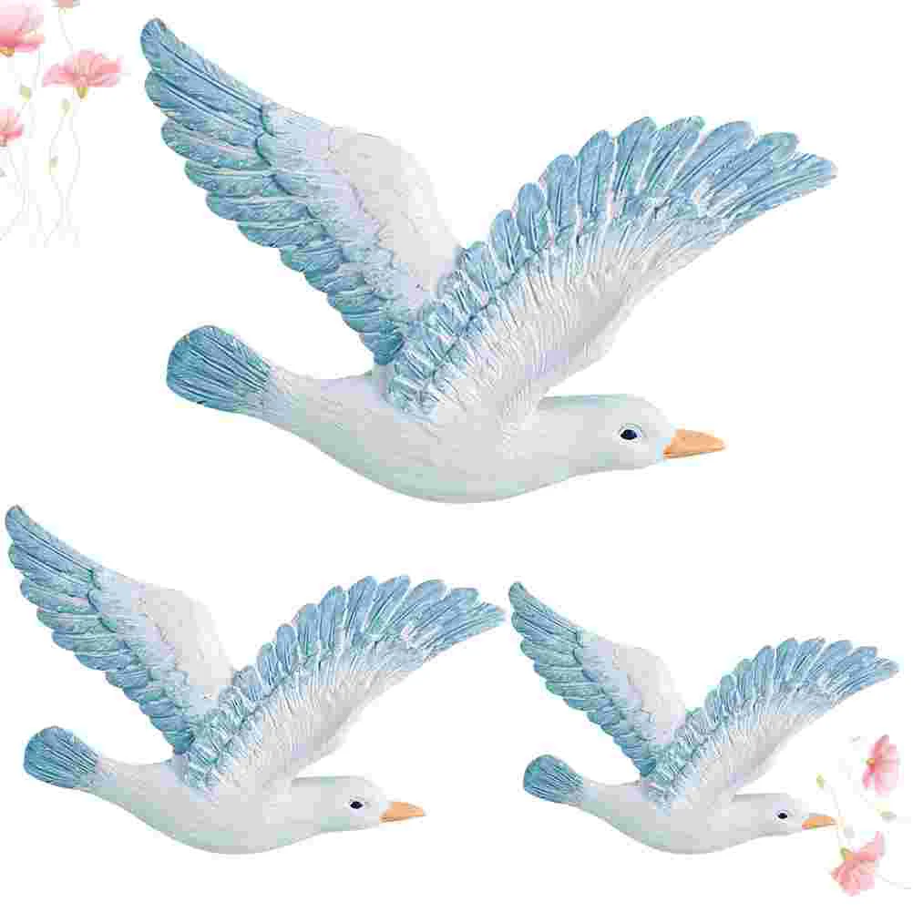 3PCS Mediterranean Style Sea Birds Set Backdrop Home Decoration Mediterranean decoration hanging sea bird