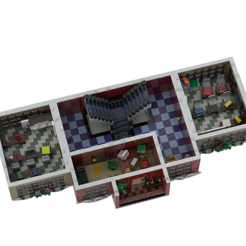 8331 PCS City Street School MOC Aanpasbare Modulaire Bouwsteen Educatief Populair Ontwerp Technologie DIY Montage Speelgoed Cadeau