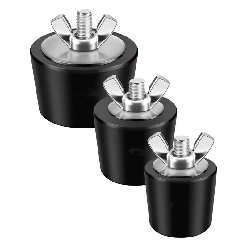 A45I 3PCS Pool Winterizing Plugs, 3 Sizes, 1Inch, 1.25Inch & 1.5Inch, Swimming Pool Winter Expansion Plugs with