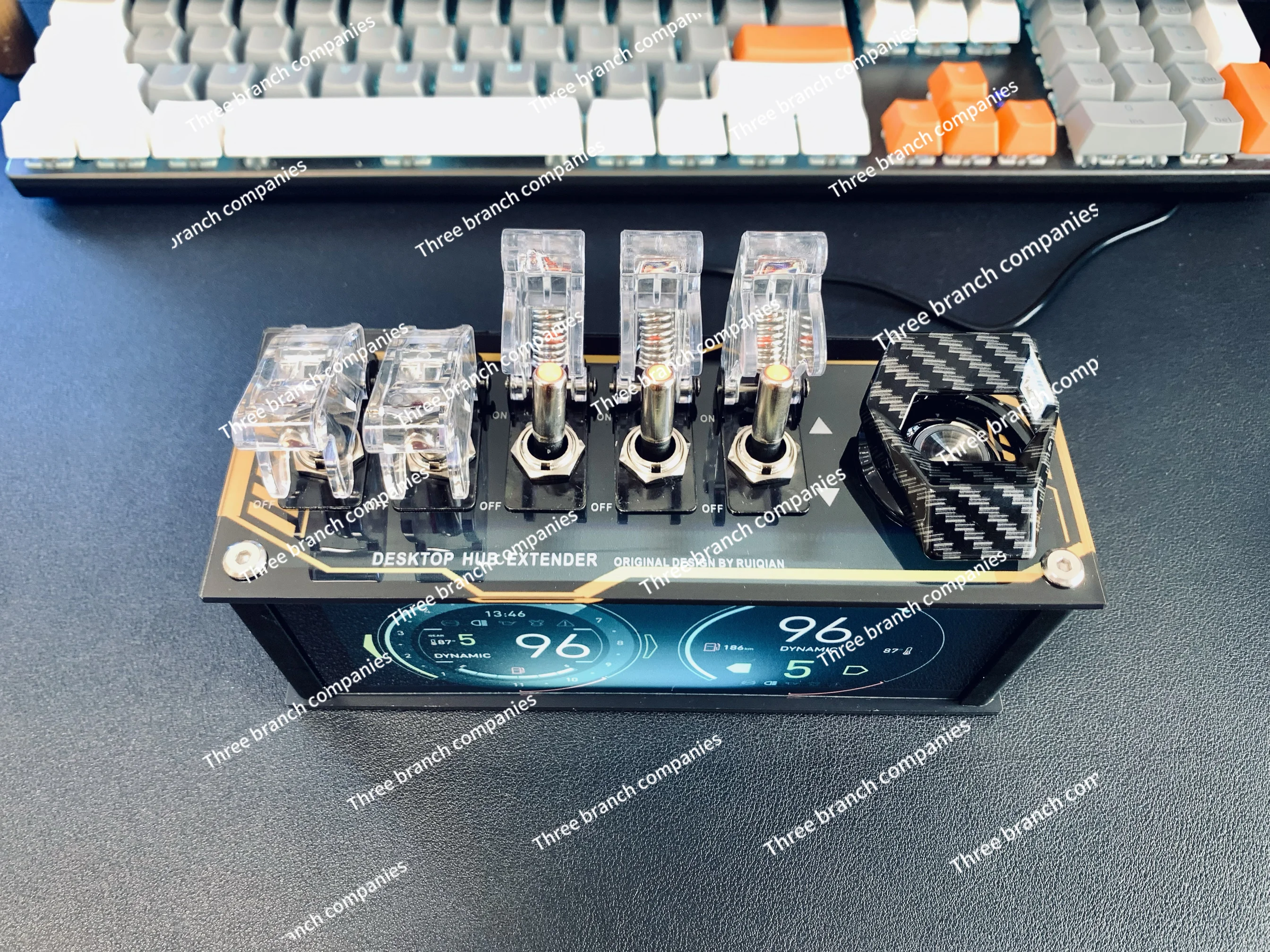 

Настольный USB-блок-концентратор, док-станция, концентратор-расширитель, атмосферный свет, компьютерный беспроводной багажник, не поддерживает передачу данных