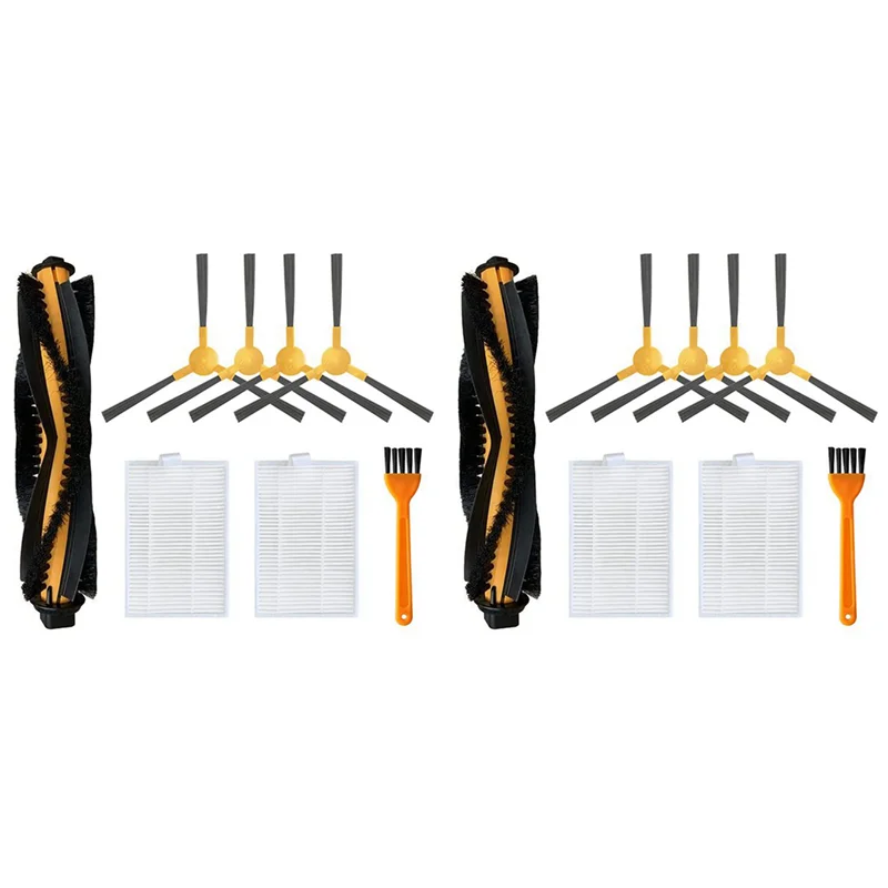 ABUD-2Set لـ LIECTROUX C30B XR500 E30 Proscenic 800T 820S 820T 830T روبوت فراغ فرشاة جانبية رئيسية فلتر Hepa ممسحة خرقة قطع الغيار