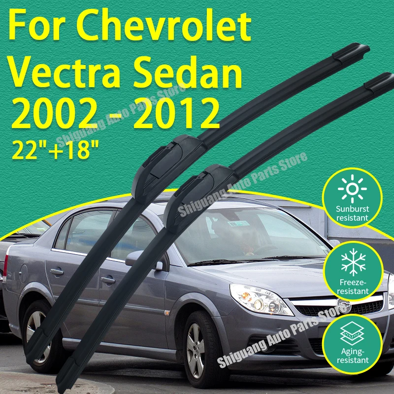 

Front Silicone Coating Wipers for Chevrolet Vectra Sedan 2002 - 2012 Car Wiper Windshield Windscreen Blades Accessories 2003
