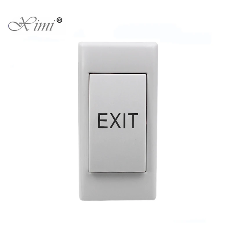 NO NC COM Surface Mount Plastic Push Lock Release Switch Door Access Control System Exit Button Exit Switch