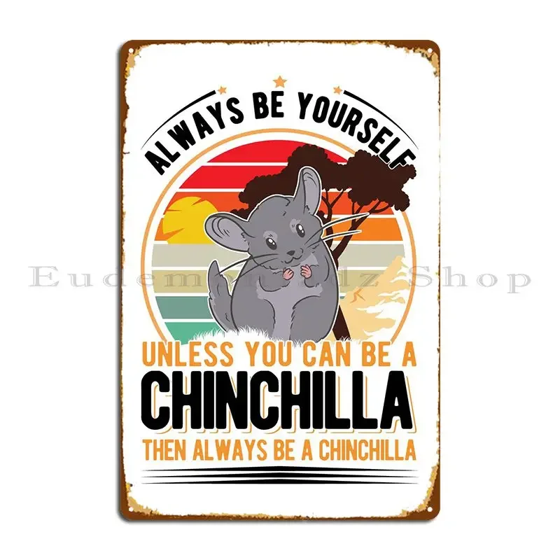 Chinchilla Lover Metal Plaque Poster Pub Garage Cinema Wall Decor Design Tin Sign Poster