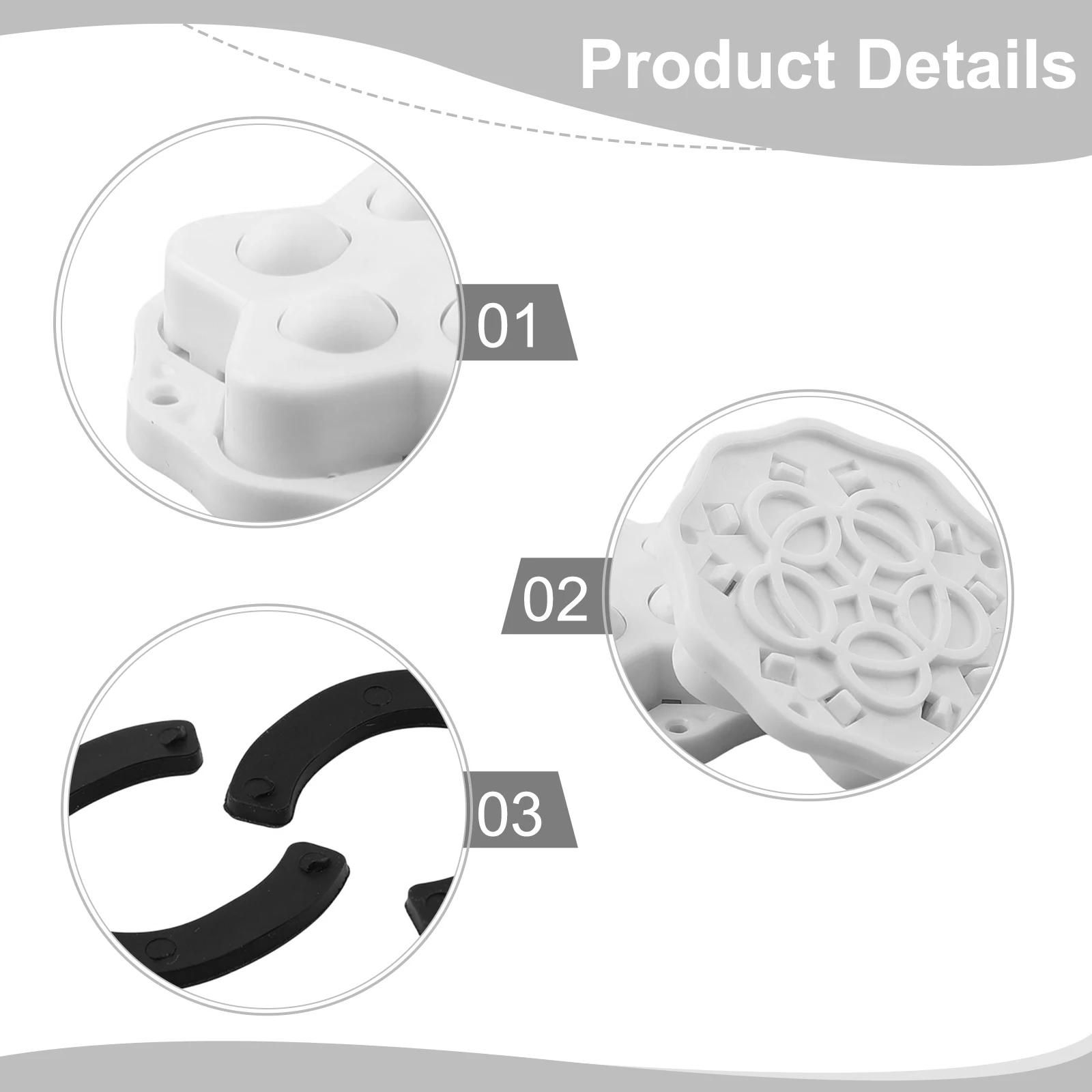 Adhesive Caster Wheels Caster Wheel Swivel Paste For 360 Degree Rotation Storage Box Furniture Paste Swivel