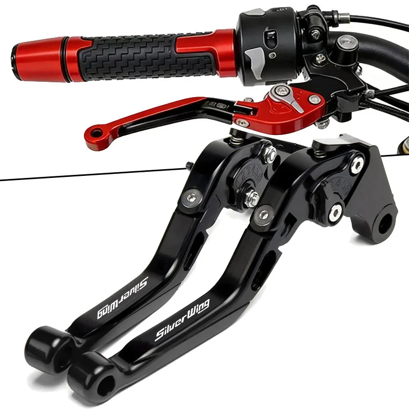シルバーウィング-gt-400-600-オートバイアクセサリー-cnc-ブレーキクラッチレバー調整可能な拡張可能なハンドルバーグリップ