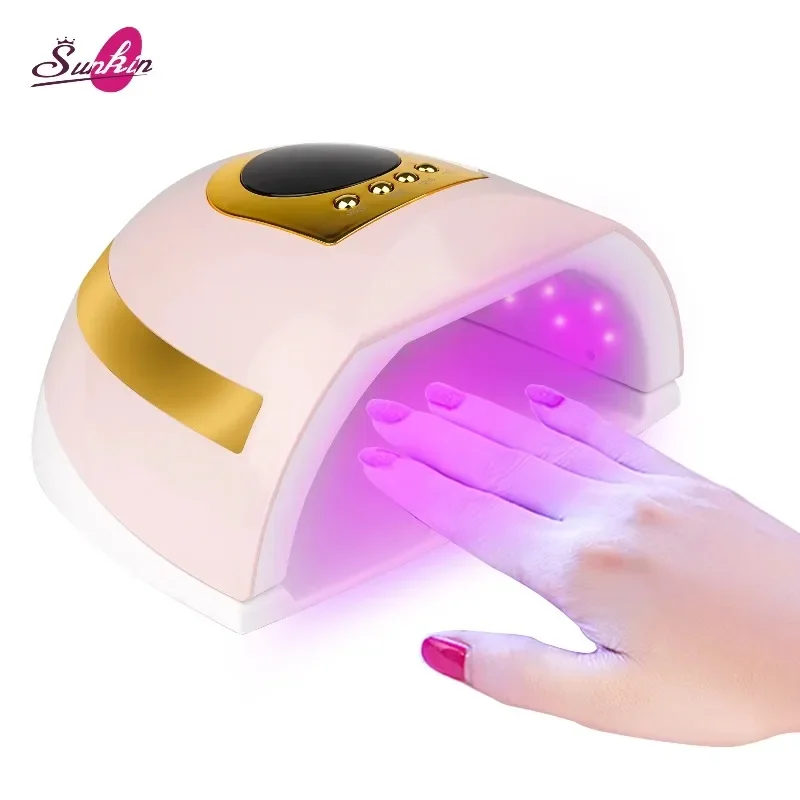 268W Professional UV LED Nail Dryer Lamp, 66 LEDs Fast Curing Light with 4 Timer Settings for Gel & Acrylic Nails