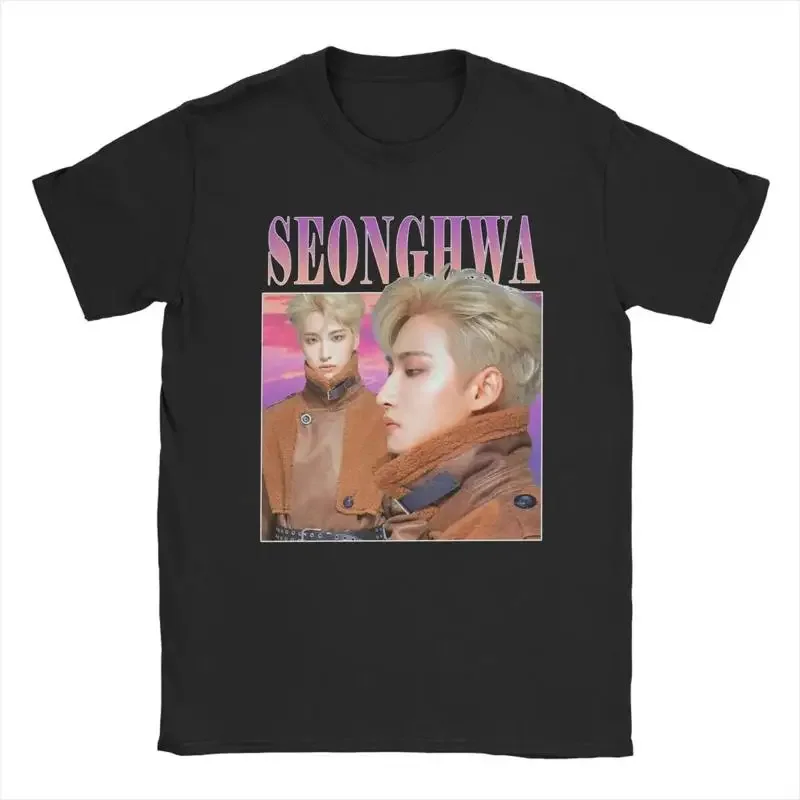 Seonghwa Ateez Men'S T Shirt Novelty Round Neck 100