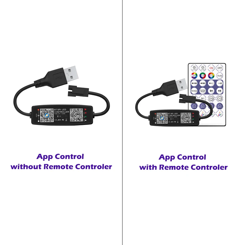 LEDストリップライト,Bluetooth接続,音楽制御,アプリ制御,SK6812 ws2811 ws2812,usb 5v,リモコン