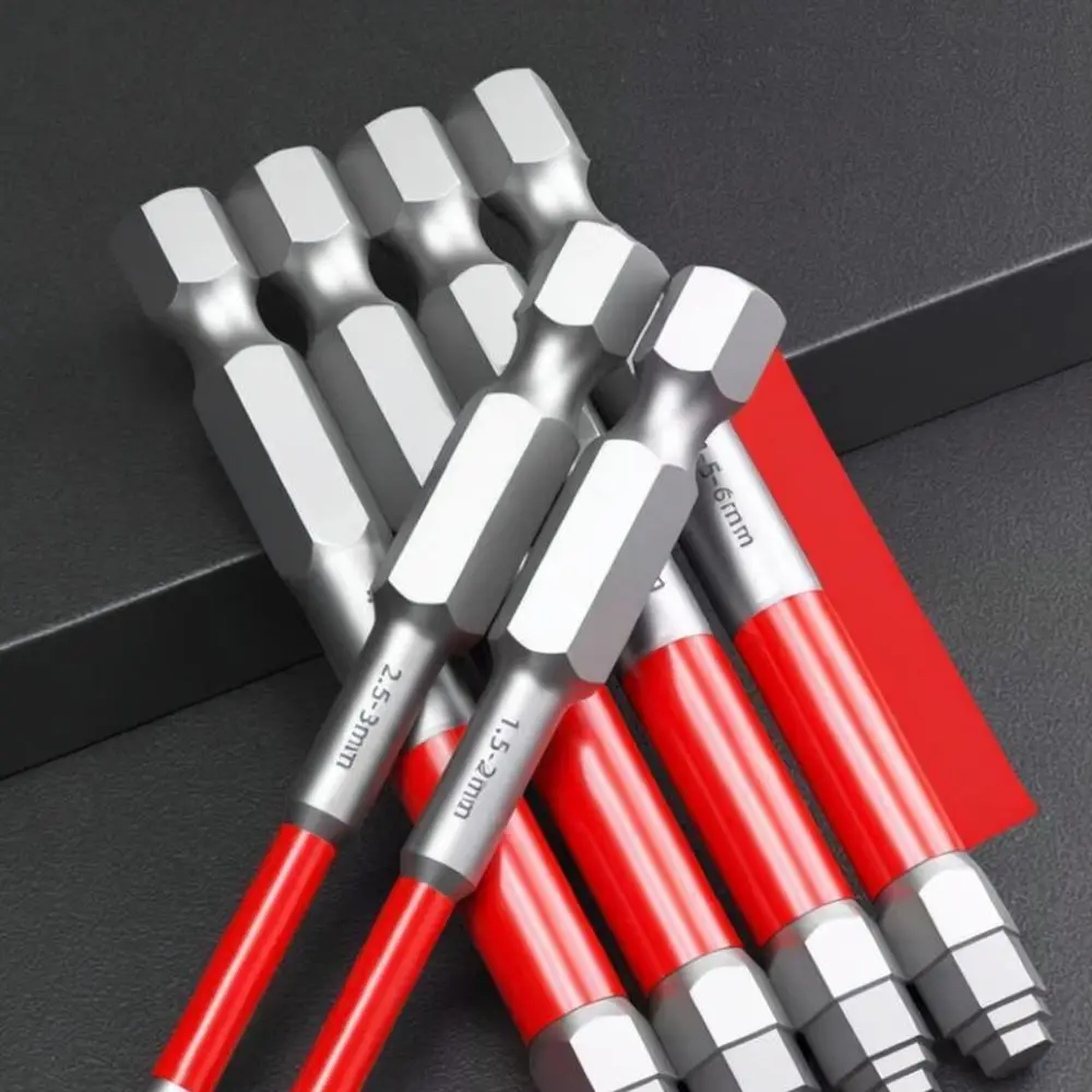 Pagoda Shape Hex Shank Bit Magnetic Screwdriver Tip S2 Steel For Electric Drill Impact Driver Repairing Hardware Accessory