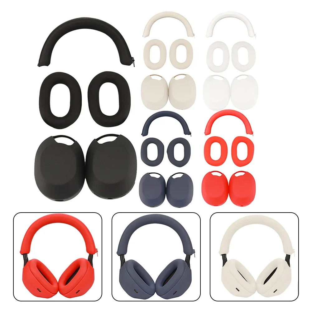 Headphone Case Silicone Protective Cover For Sony WH-1000XM5 Headphones Sleeve Earphone Protector Earphone Accessories