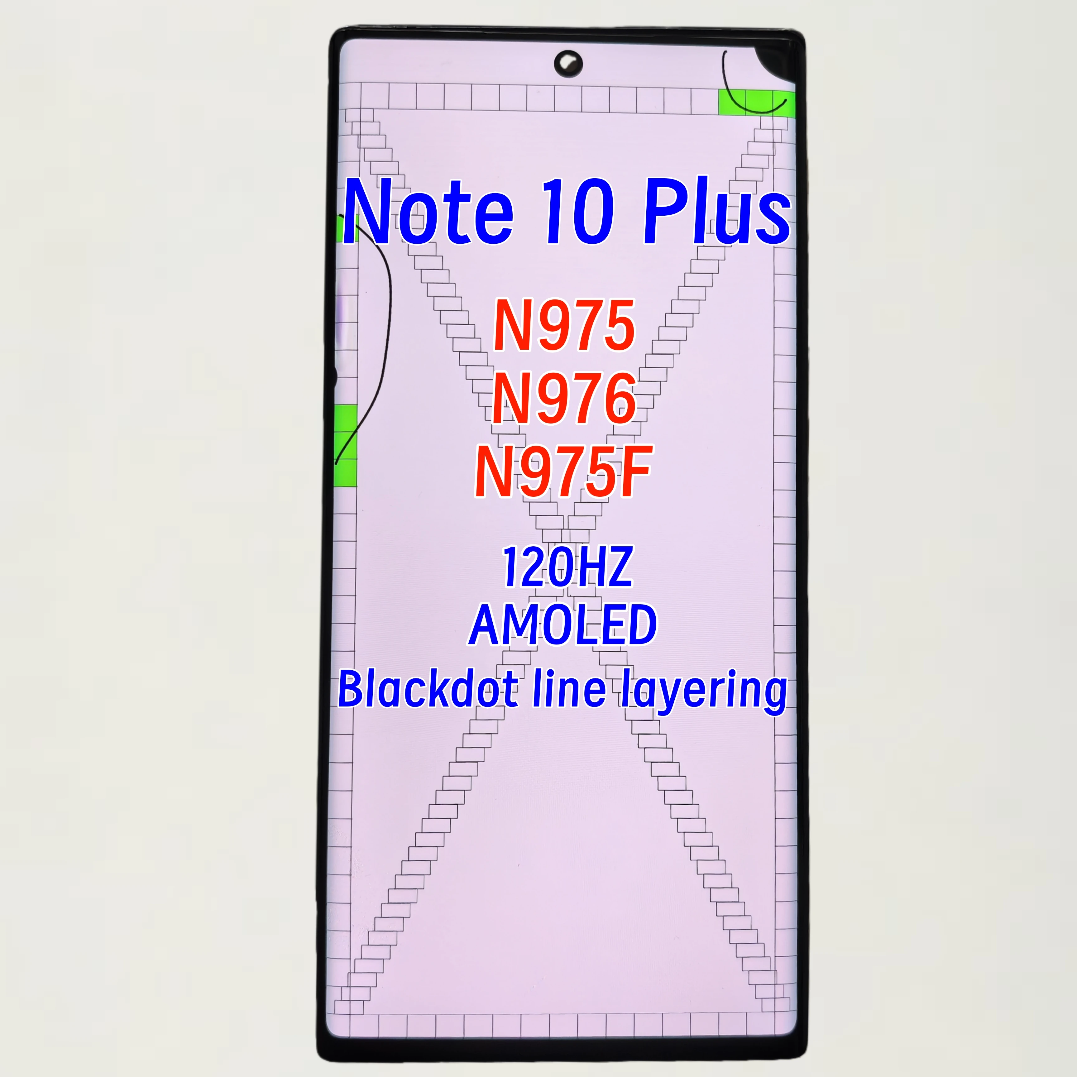 Дисплей Super AMOLED для Samsung Note 10 Plus SM-N975 N975F N975U N975N с сенсорным экраном и дигитайзером (с дефектом)