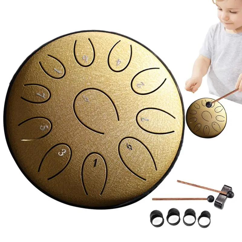 

Rain Drum For Garden Rain Drum Instrument Meditation Drum Handpan Drum Sound Healing Instruments Portable Mini Steel Tongue