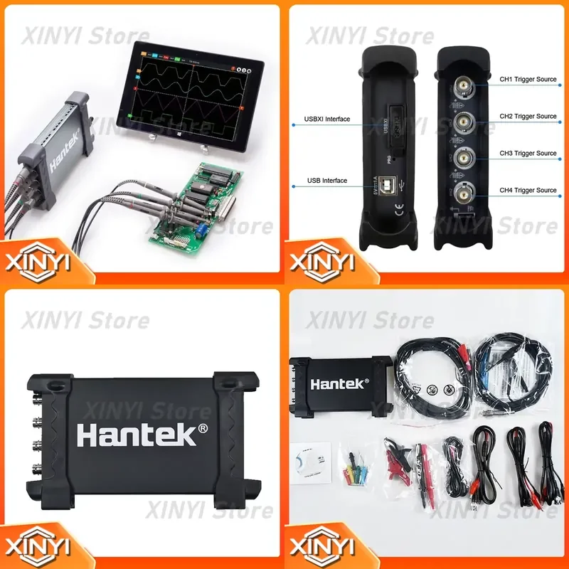 Automotive Oscilloscope for PC USB 4 Channel 70MHz Bandwidth 1Gsa/s Diagnostic Tool for Car Repair Testing Equipment