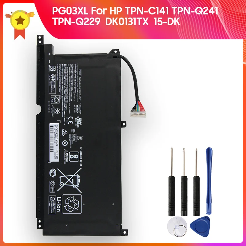 

Replacement Battery PG03XL For HP TPN-C141 TPN-Q241 TPN-Q229 DK0131TX Shadow Elf 5/6 15-DK New Battery 52.5Wh 11.55V