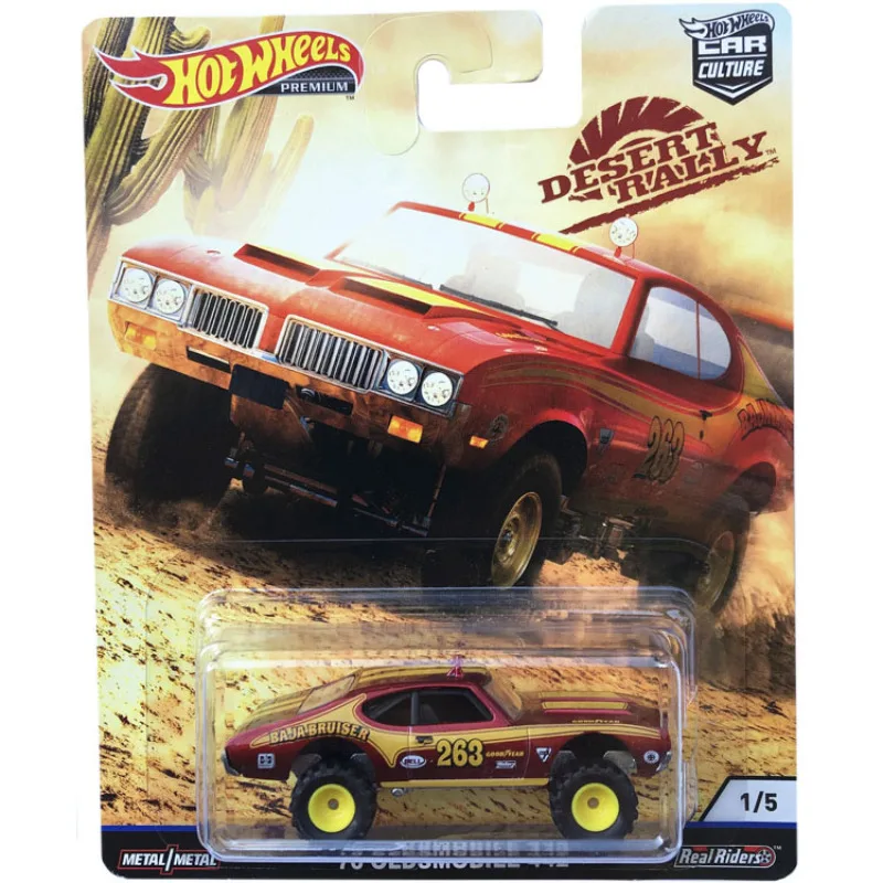 Hot Wheels FPY86 Car Culture Desert Rally FORD JEEP VOLKWAGEN OLDSMOBILE Collector Edition Real Riders Metal Diecast Model Car